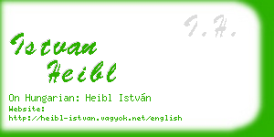 istvan heibl business card